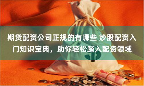 期货配资公司正规的有哪些 炒股配资入门知识宝典，助你轻松踏入配资领域