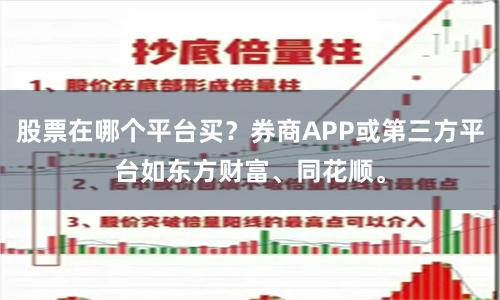 股票在哪个平台买？券商APP或第三方平台如东方财富、同花顺。